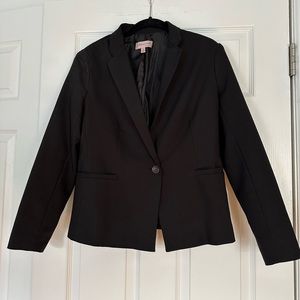 PHILOSOPHY SZ 8 BLACK BLAZER EUC
